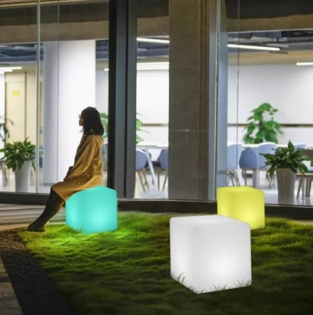 Светильник Куб 60 питание от сети 220В, RGB